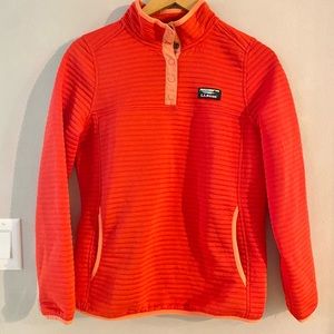 EUC LL Bean Airlight Ribbed Pullover Pink Sz S